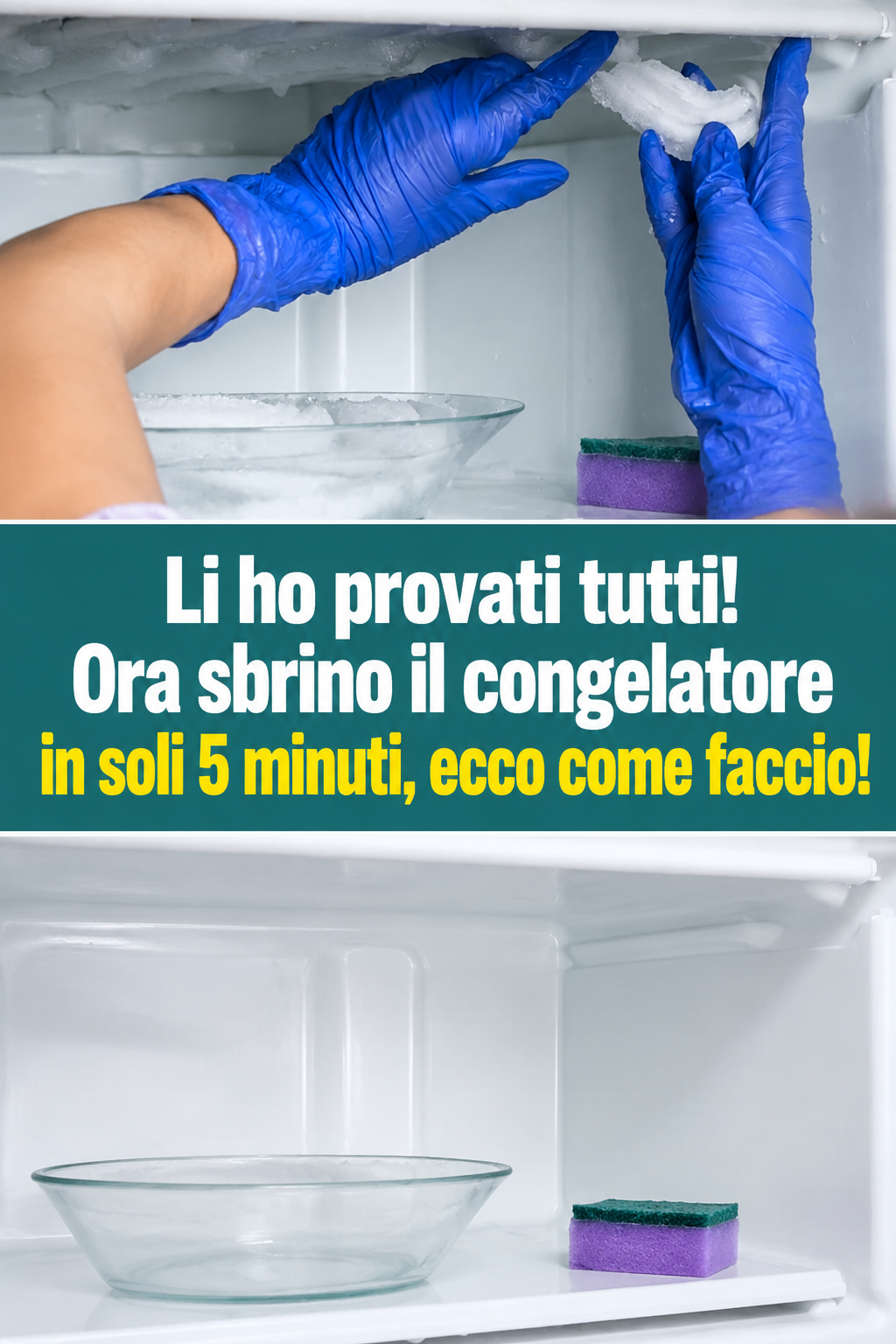 Li ho provati tutti! Ora sbrino il congelatore in soli 5 minuti, ecco come faccio!