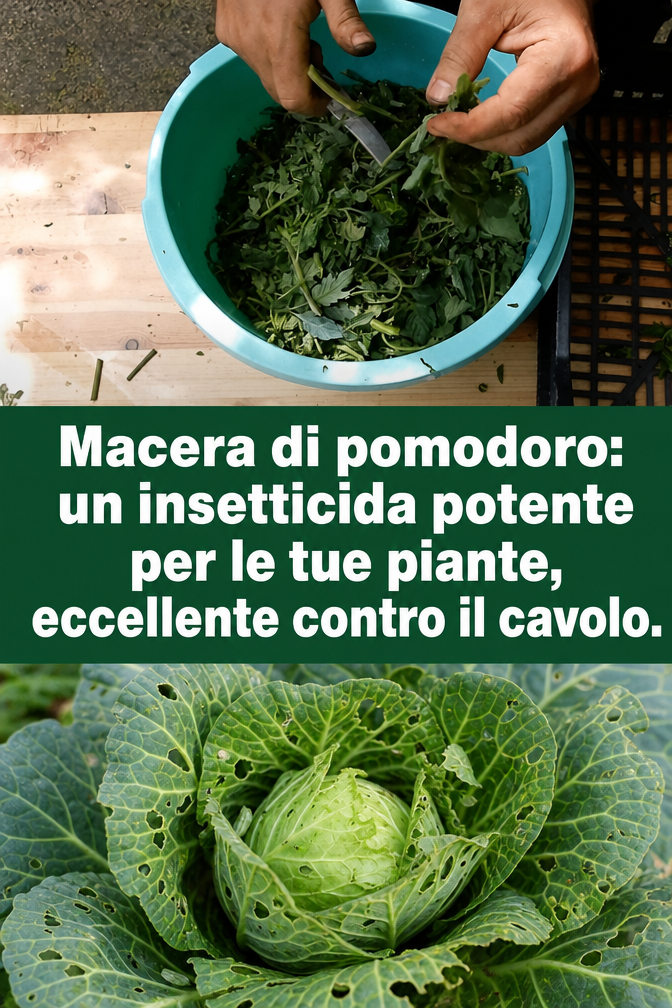 Macera di pomodoro: un insetticida potente per le tue piante, eccellente contro il cavolo