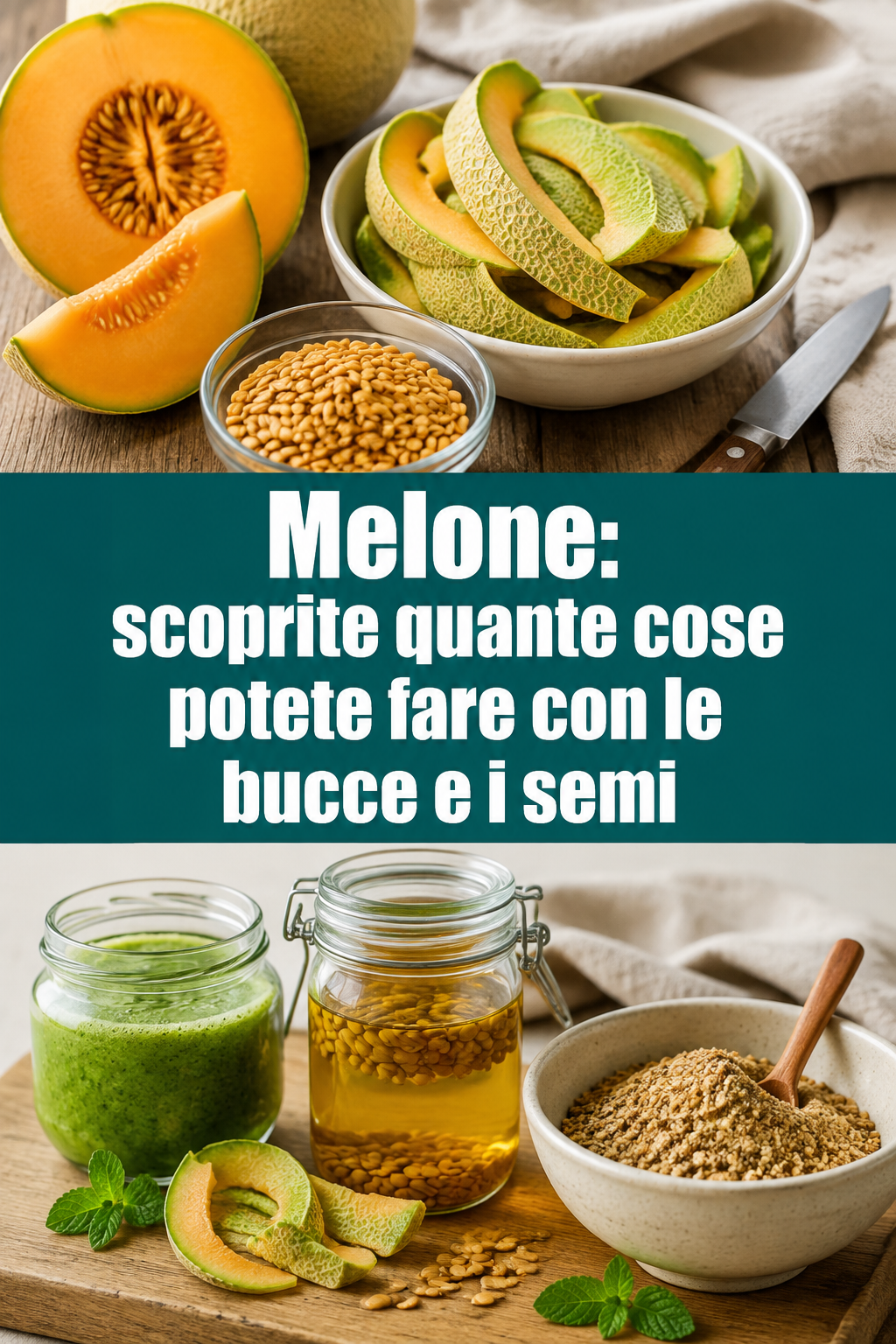 Melone: scoprite quante cose potete fare con le bucce e i semi