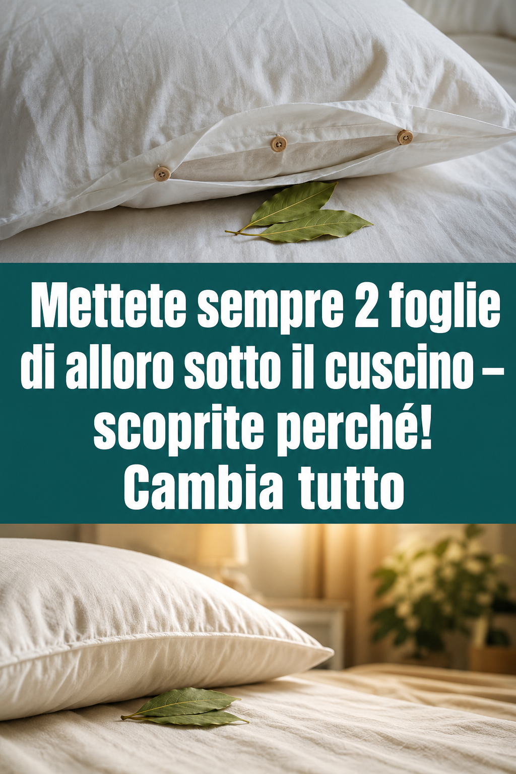 Mettete sempre 2 foglie di alloro sotto il cuscino – scoprite perché! Cambia tutto