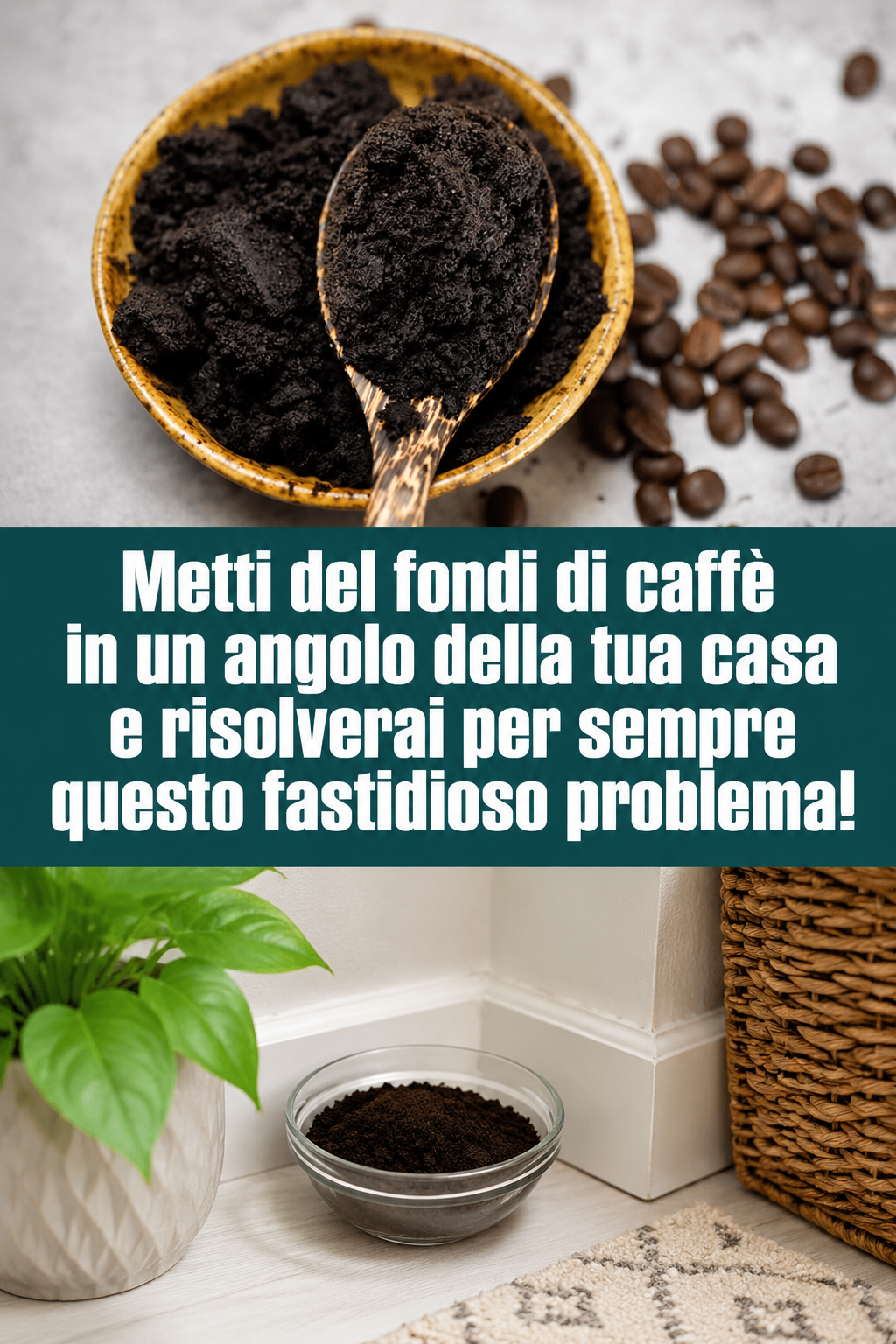 Metti del fondi di caffè in un angolo della tua casa e risolverai per sempre questo fastidioso problema!