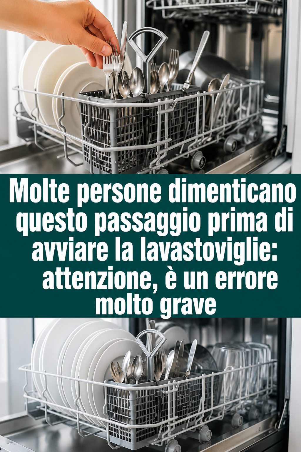 Molte persone dimenticano questo passaggio prima di avviare la lavastoviglie: attenzione, è un errore molto grave