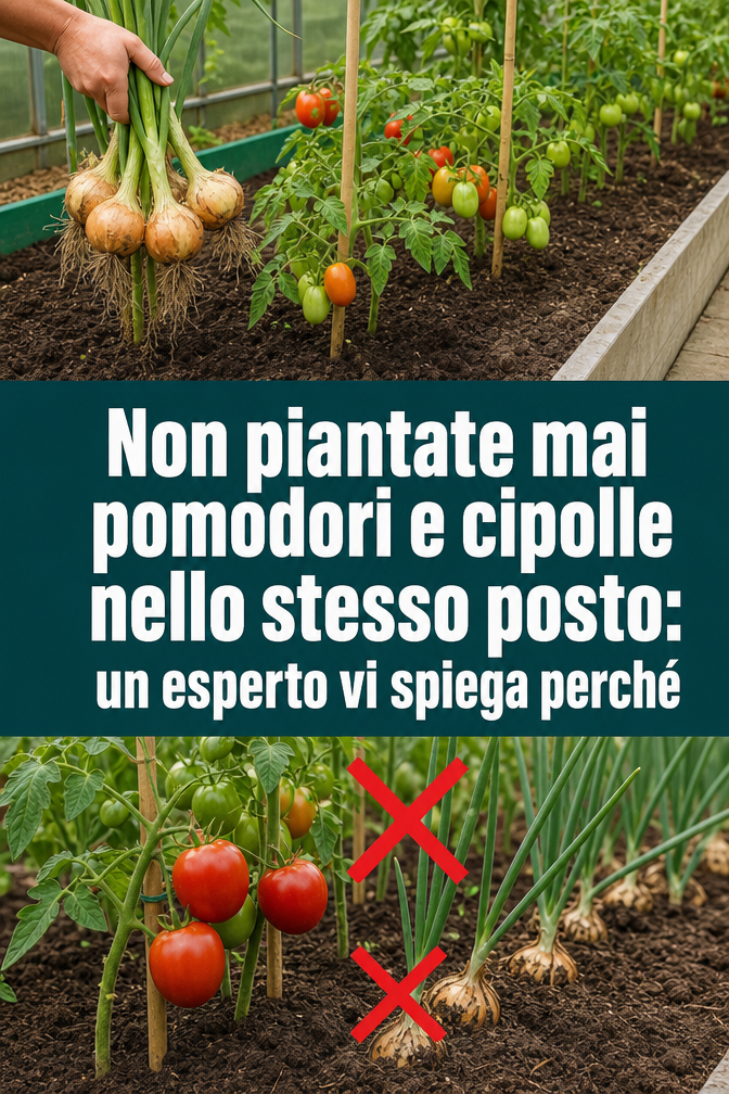 Non piantate mai pomodori e cipolle nello stesso posto: un esperto vi spiega perché