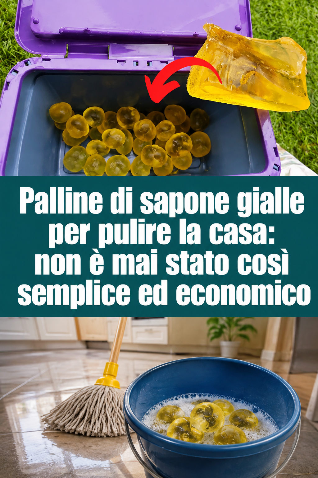 Palline di sapone gialle per pulire la casa: non è mai stato così semplice ed economico