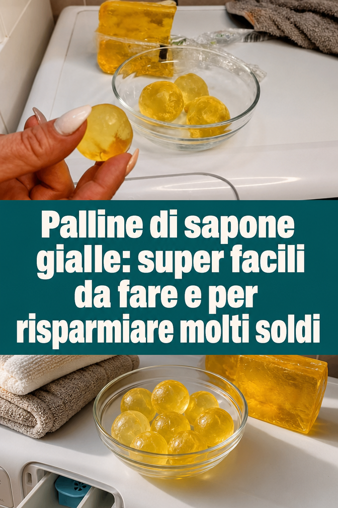 Palline di sapone gialle: super facili da fare e per risparmiare molti soldi