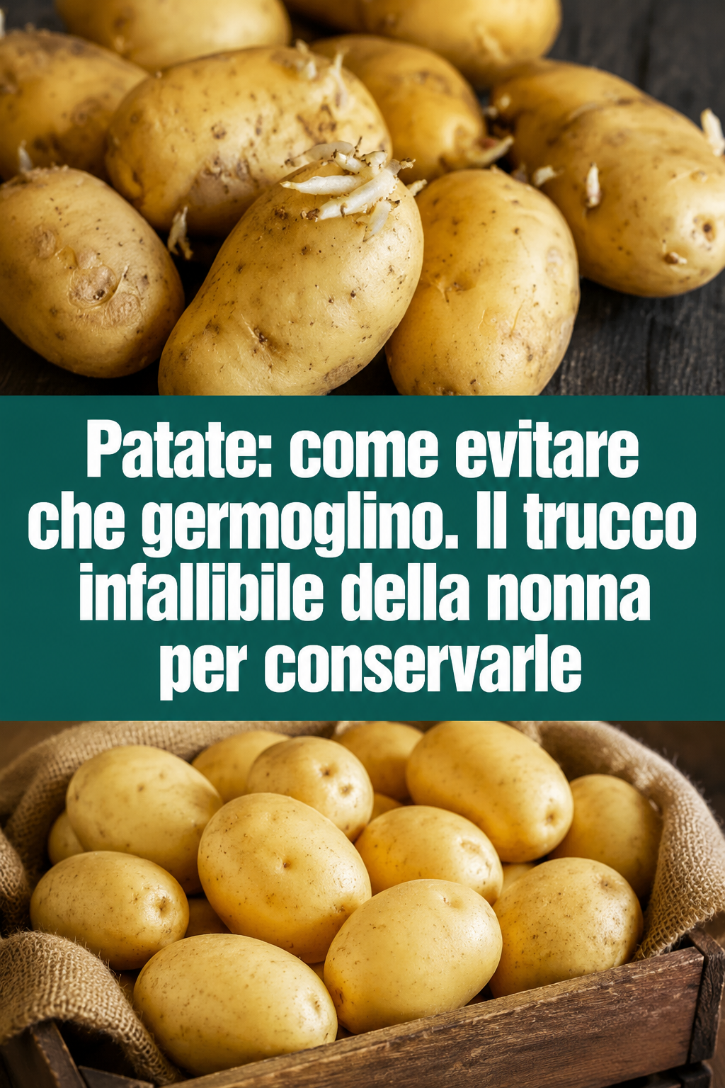 Patate: come evitare che germoglino. Il trucco infallibile della nonna per conservarle