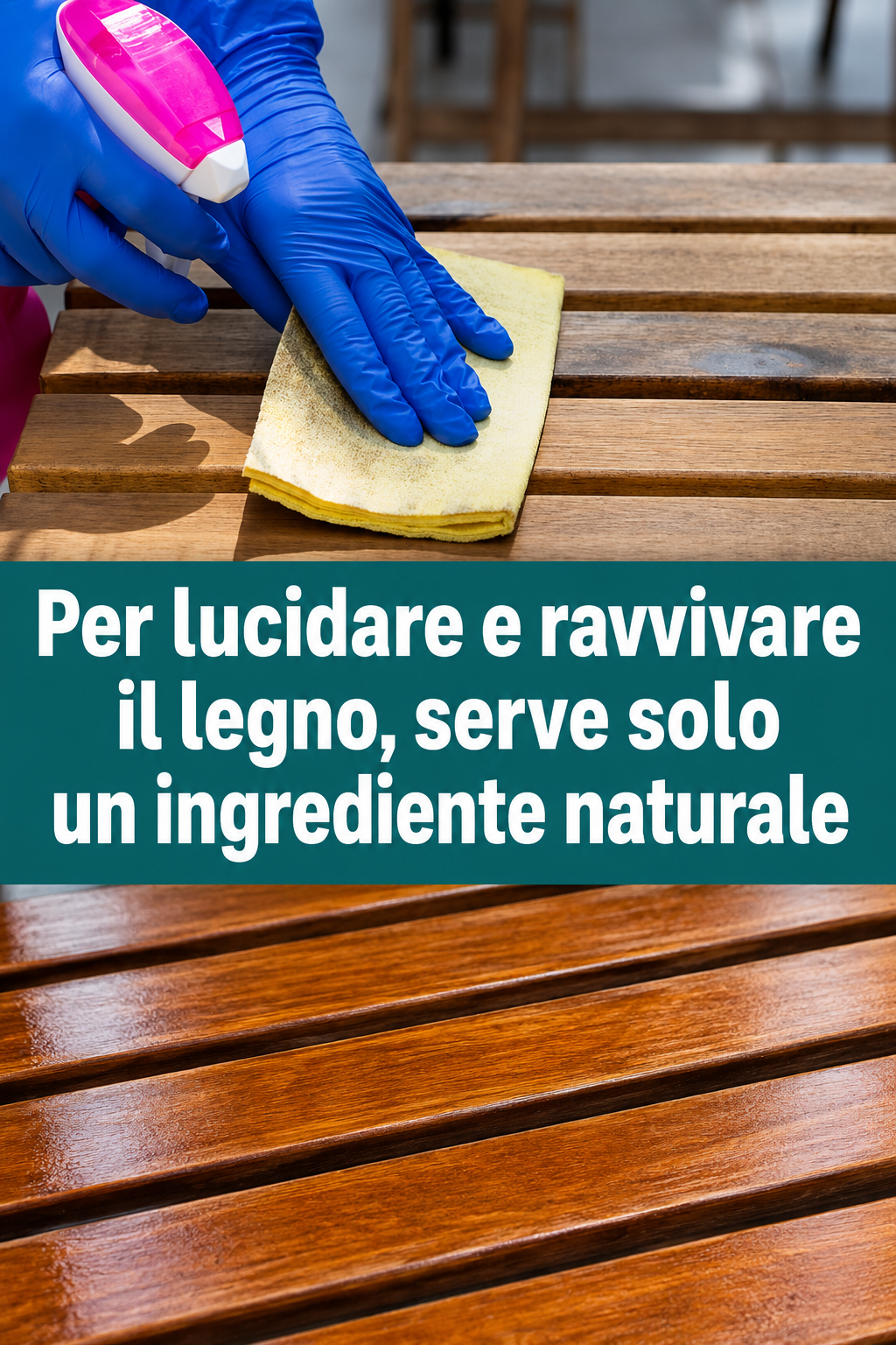 Per lucidare e ravvivare il legno, serve solo un ingrediente naturale