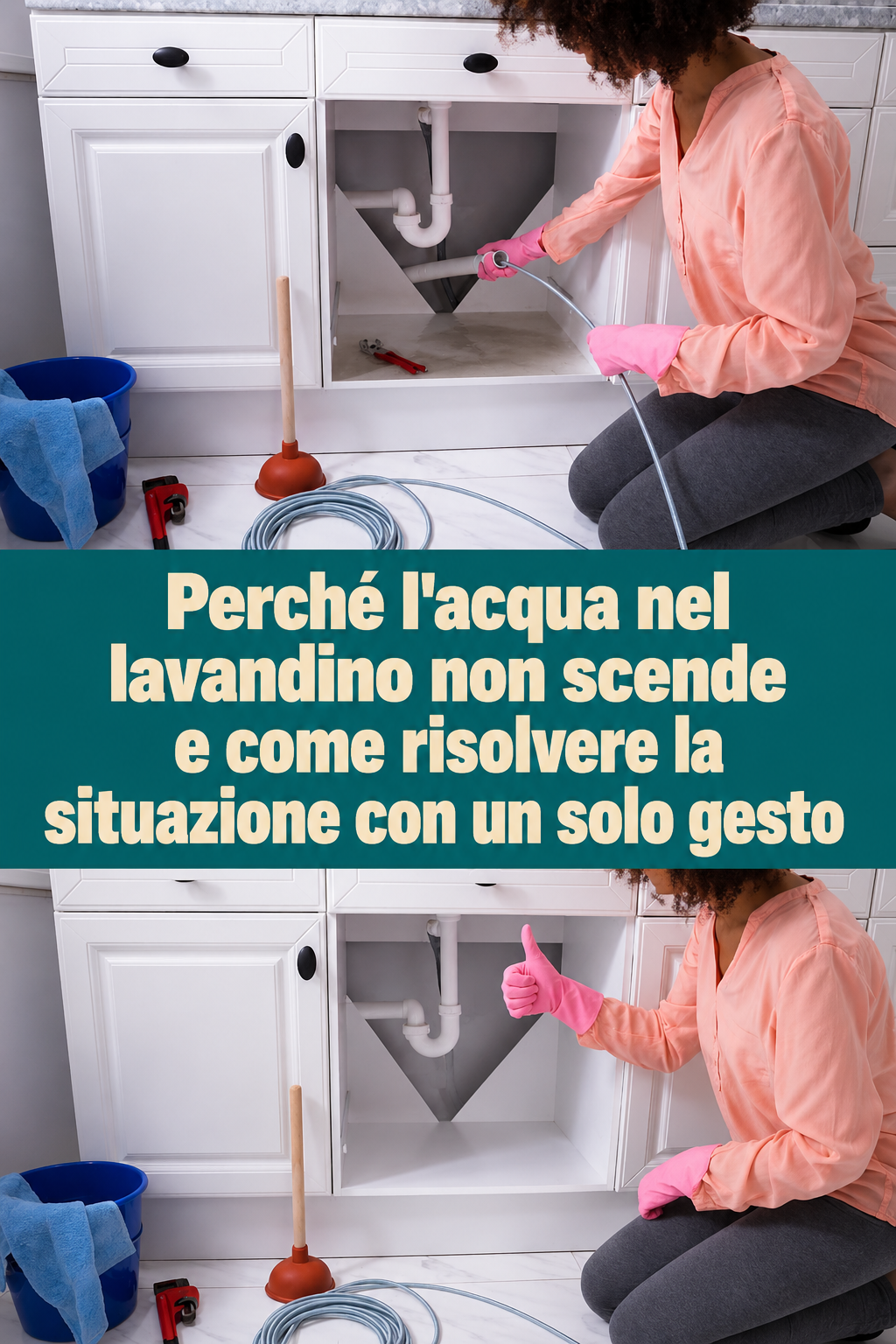Perché l’acqua nel lavandino non scende e come risolvere la situazione con un solo gesto