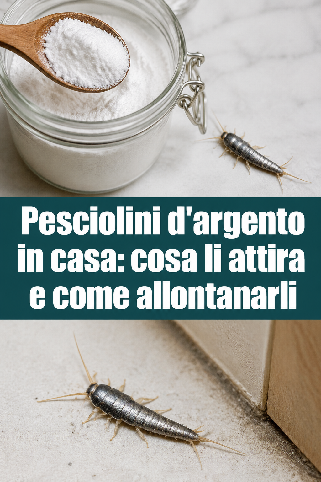 Pesciolini d’argento in casa: cosa li attira e come allontanarli