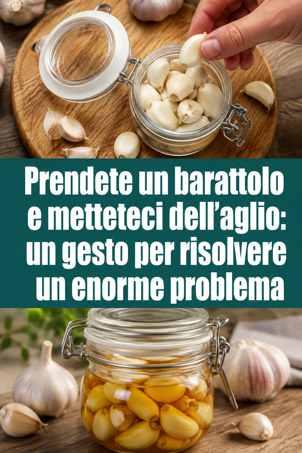 Prendete un barattolo e metteteci dell’aglio: un gesto per risolvere un enorme problema