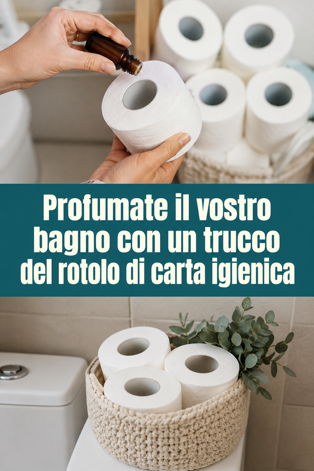 Profumate il vostro bagno con un trucco del rotolo di carta igienica