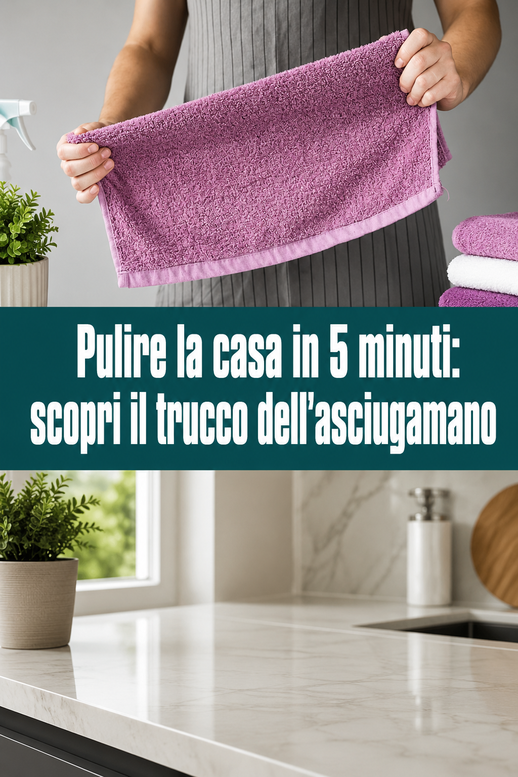 Pulire la casa in 5 minuti: scopri il trucco dell’asciugamano