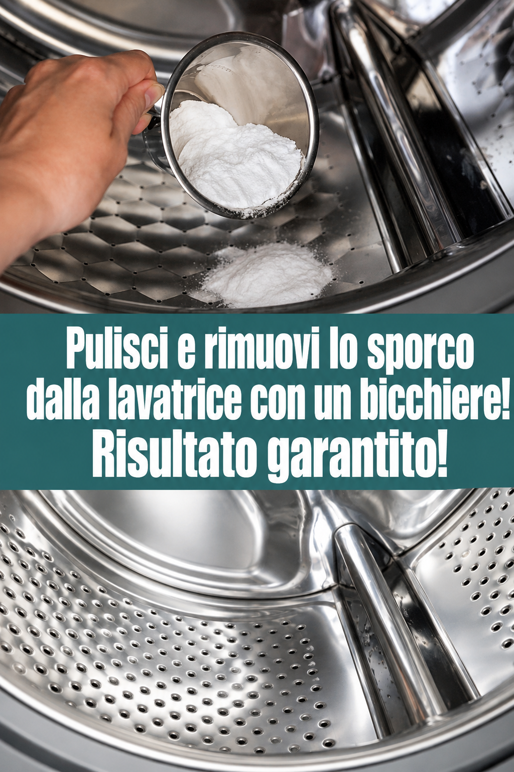 Pulisci e rimuovi lo sporco dalla lavatrice con un bicchiere! Risultato garantito!