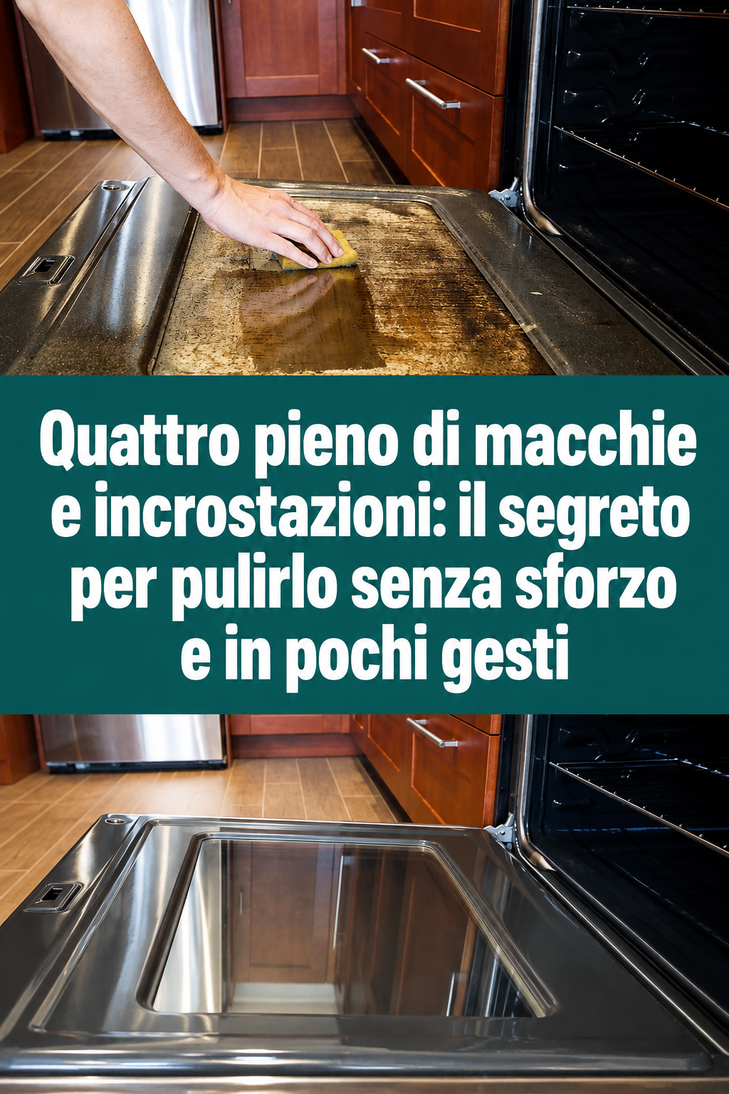 Quattro pieno di macchie e incrostazioni: il segreto per pulirlo senza sforzo e in pochi gesti