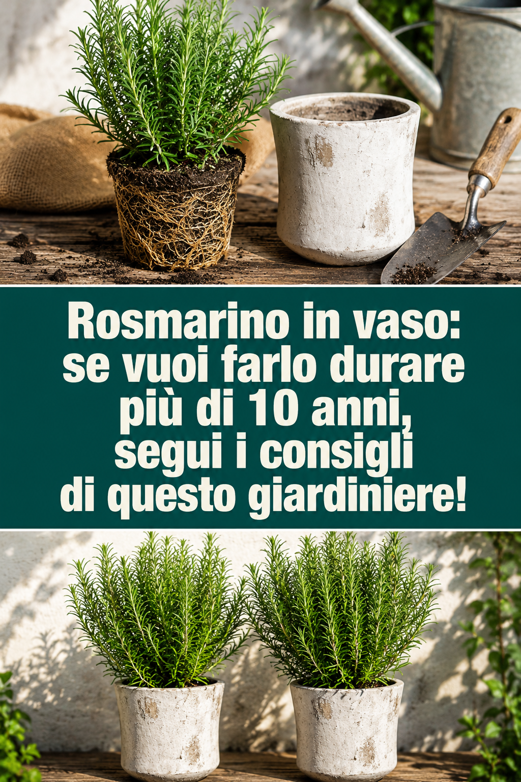 Rosmarino in vaso: se vuoi farlo durare più di 10 anni, segui i consigli di questo giardiniere!