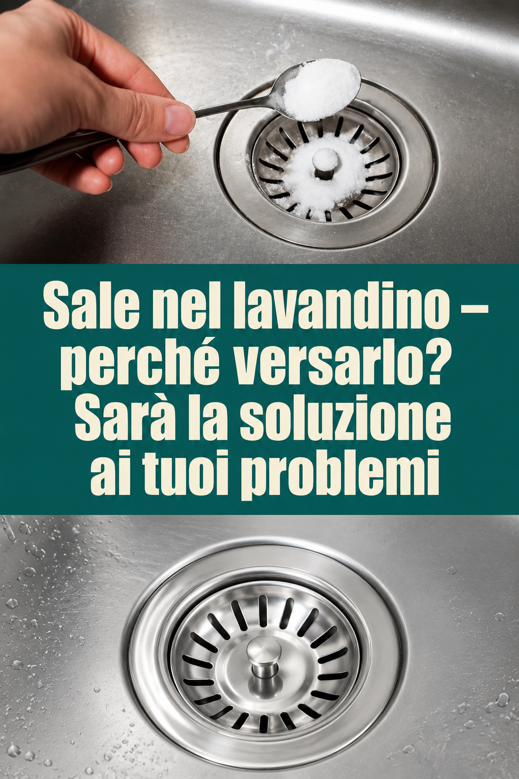 Sale nel lavandino – perché versarlo? Sarà la soluzione ai tuoi problemi