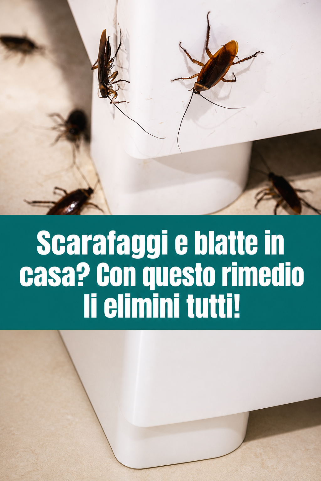 Scarafaggi e blatte in casa? Con questo rimedio li elimini tutti!