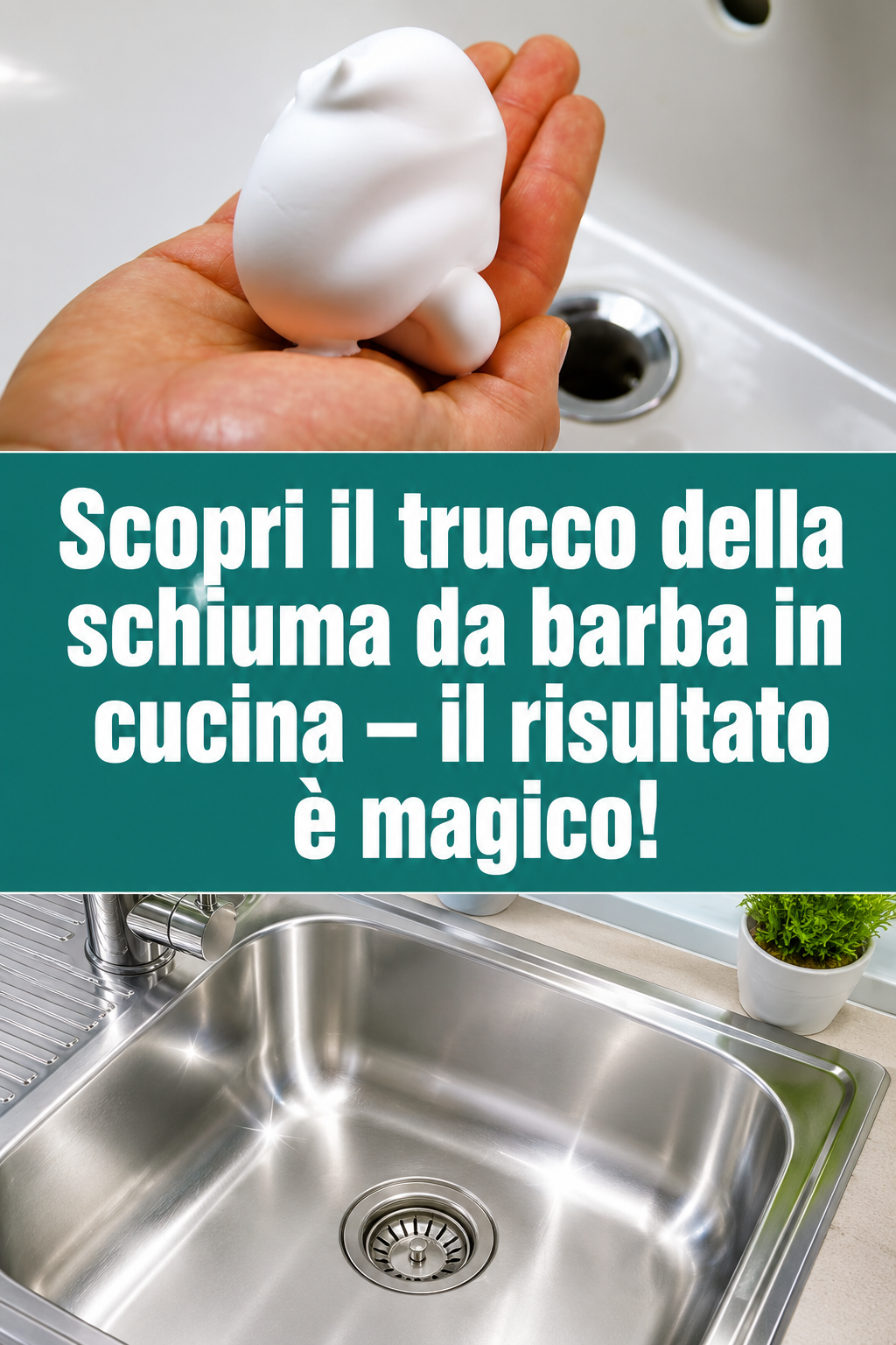 Scopri il trucco della schiuma da barba in cucina – il risultato è magico!