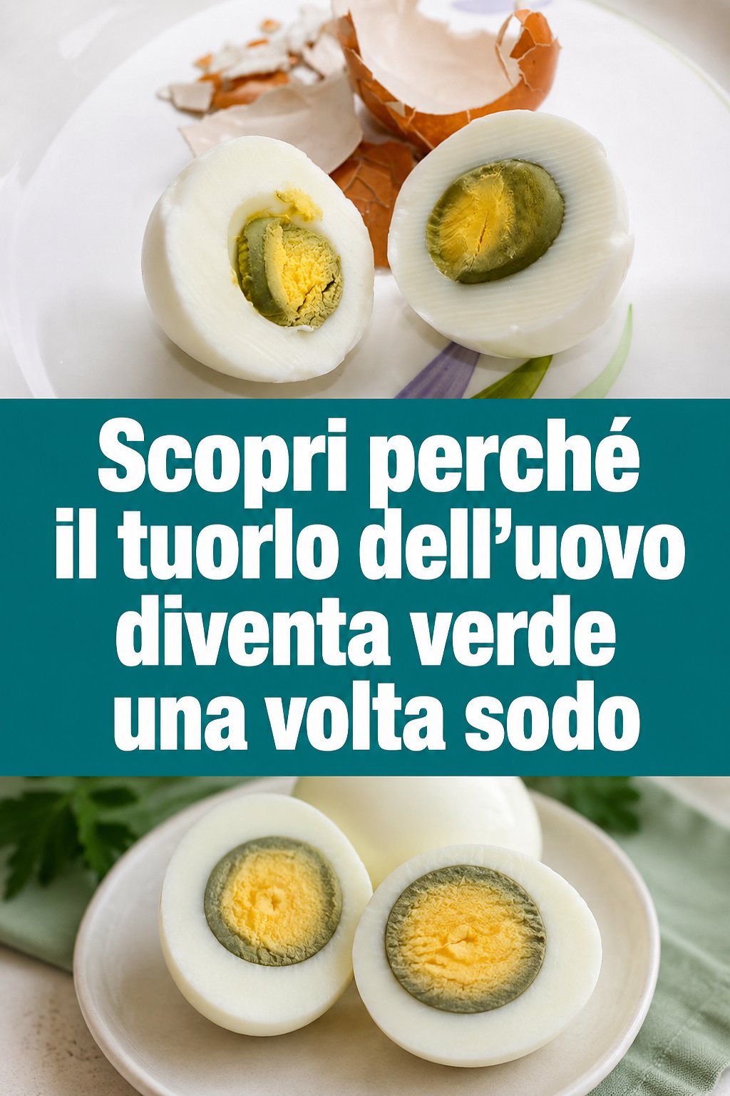 Scopri perché il tuorlo dell’uovo diventa verde una volta sodo