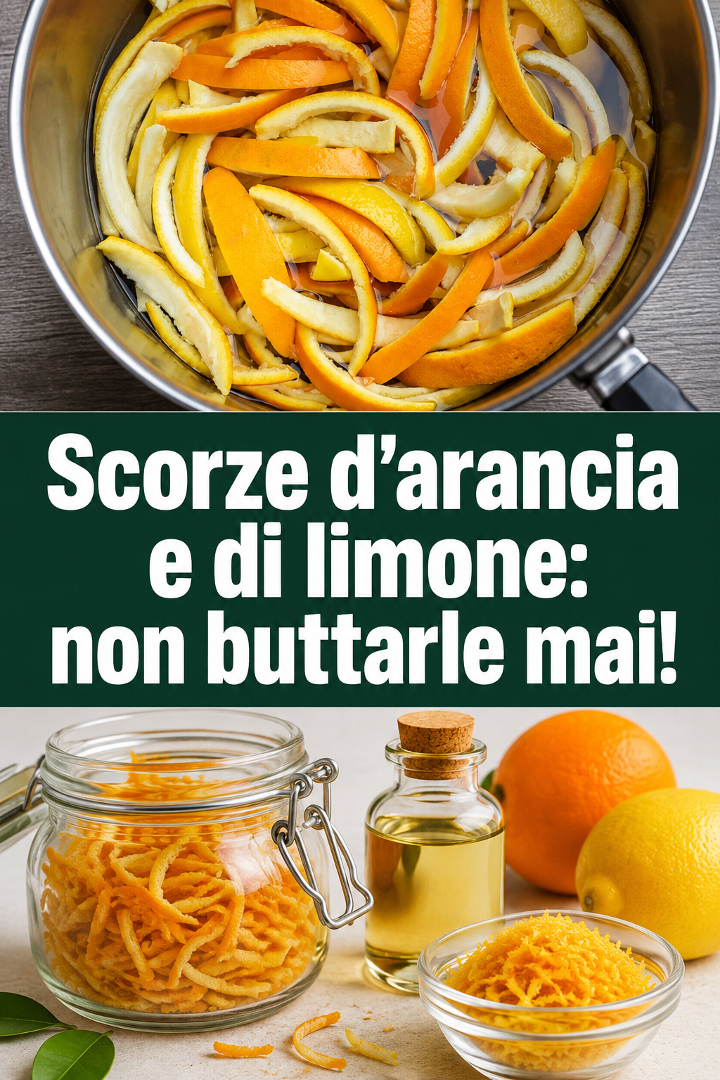 Scorze d’arancia e di limone: non buttarle mai!