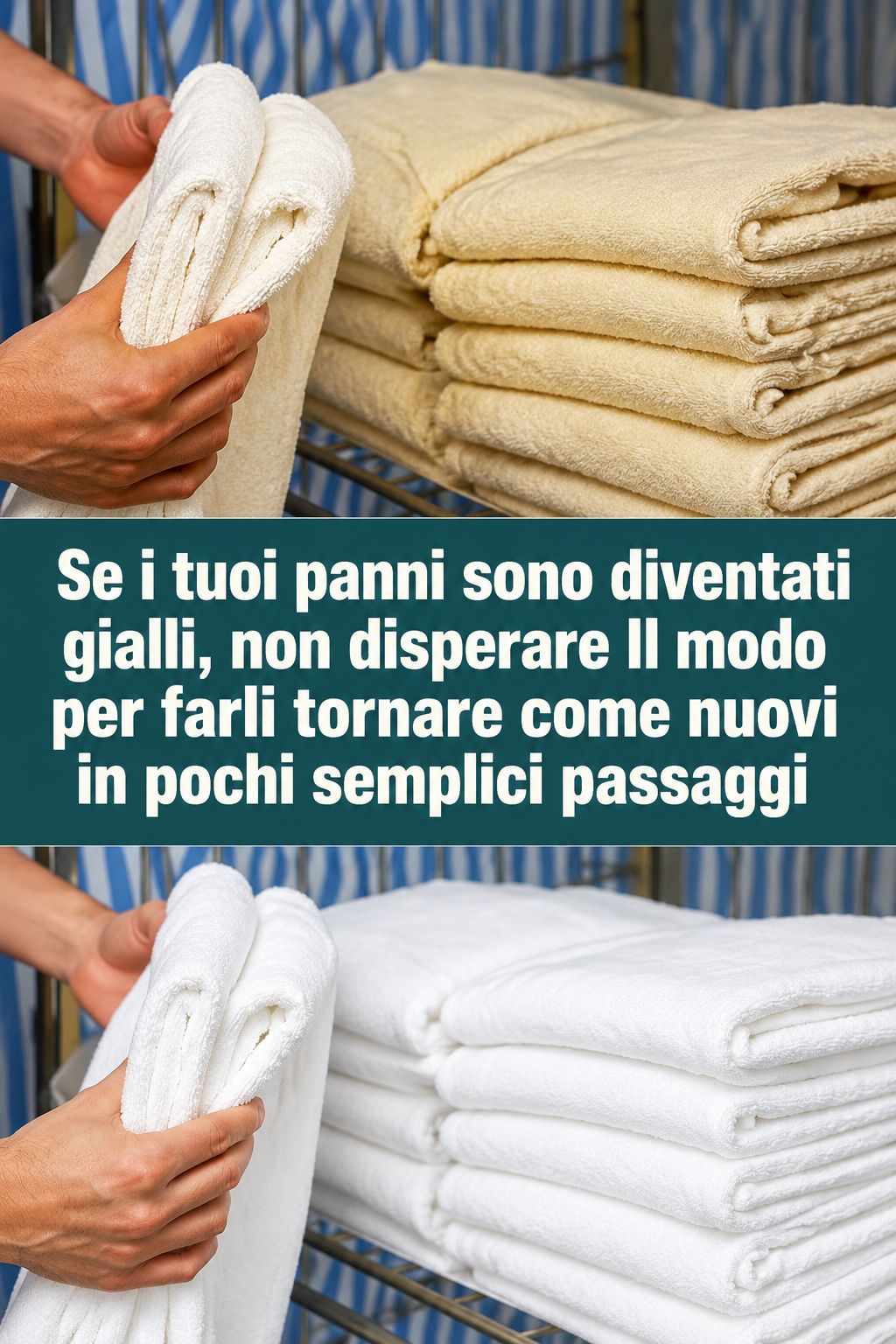 Se i tuoi panni sono diventati gialli, non disperare Il modo per farli tornare come nuovi in pochi semplici passaggi