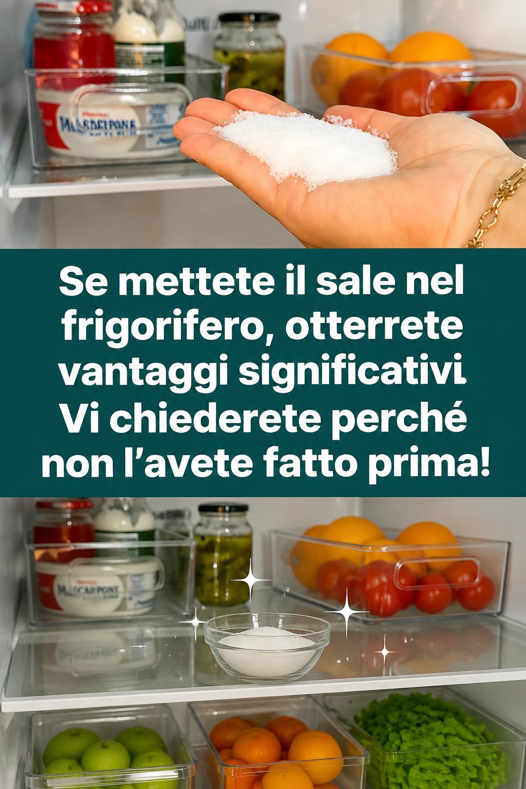 Se mettete il sale nel frigorifero, otterrete vantaggi significativi. Vi chiederete perché non l’avete fatto prima!