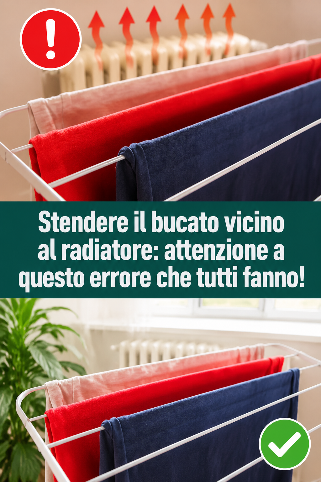 Stendere il bucato vicino al radiatore: attenzione a questo errore che tutti fanno!