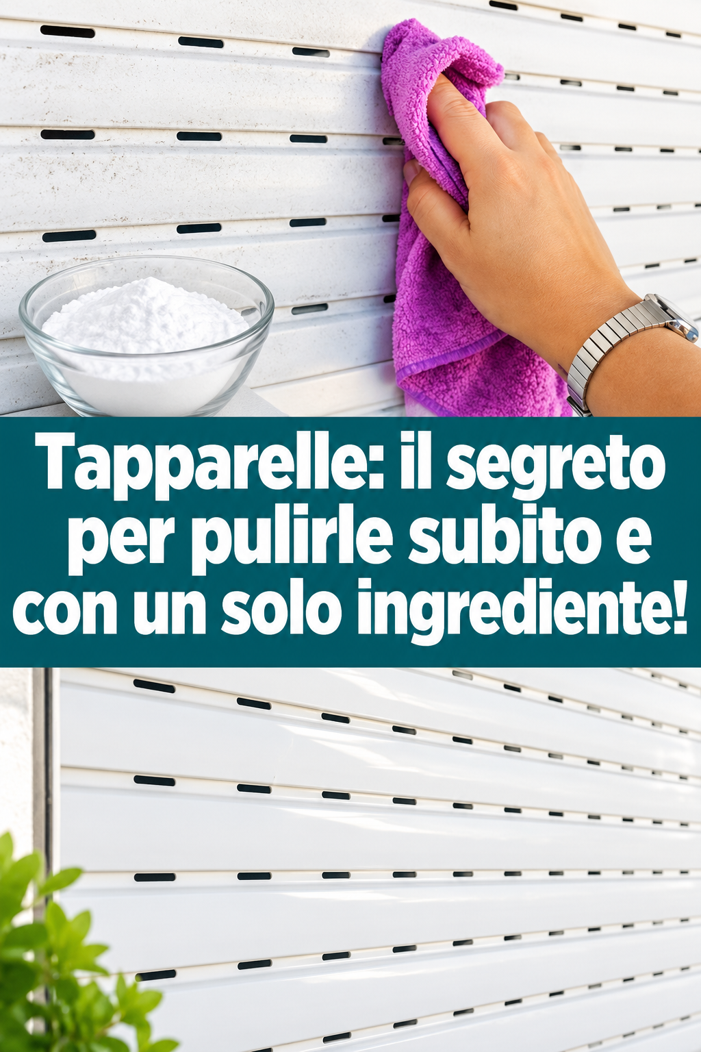 Tapparelle: il segreto per pulirle subito e con un solo ingrediente!