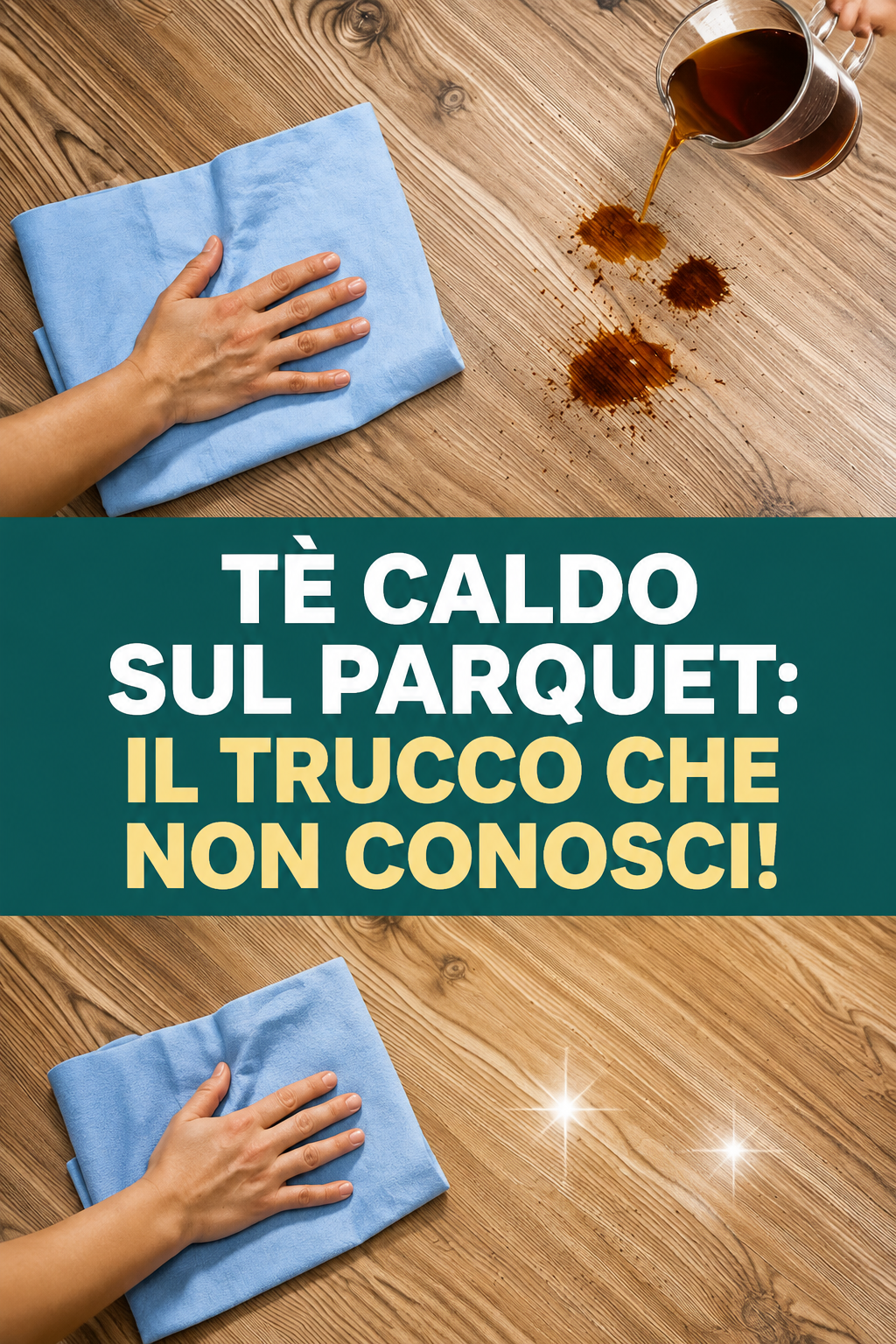 Tè caldo sul parquet: il trucco che non conosci!