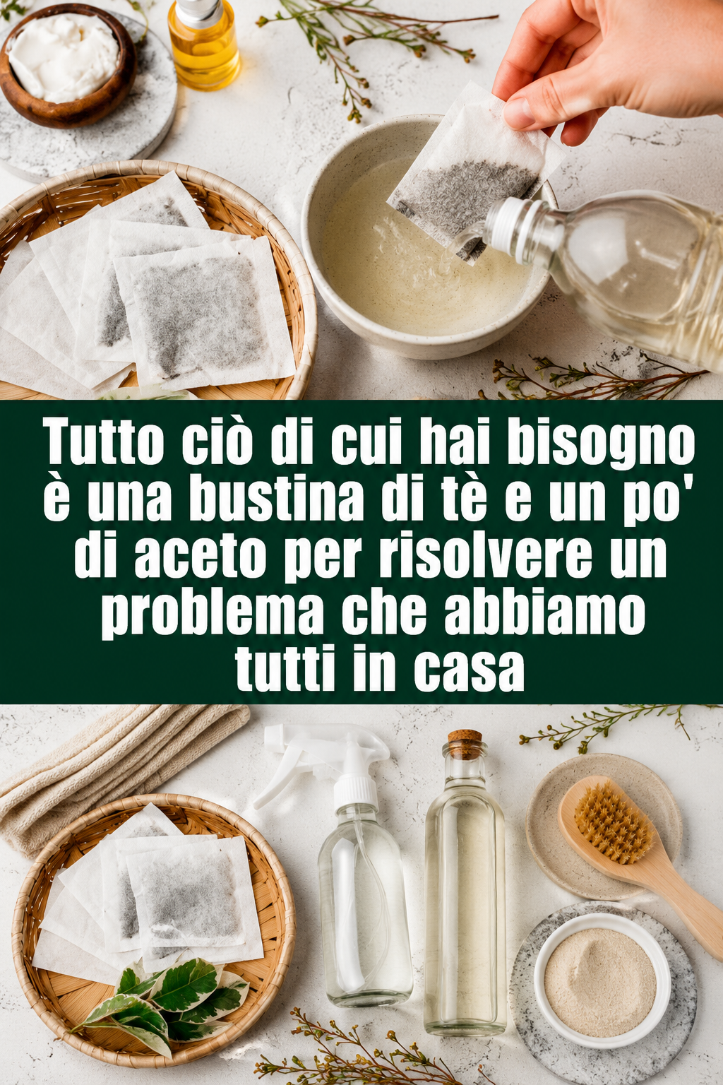 Tutto ciò di cui hai bisogno è una bustina di tè e un po’ di aceto per risolvere un problema che abbiamo tutti in casa