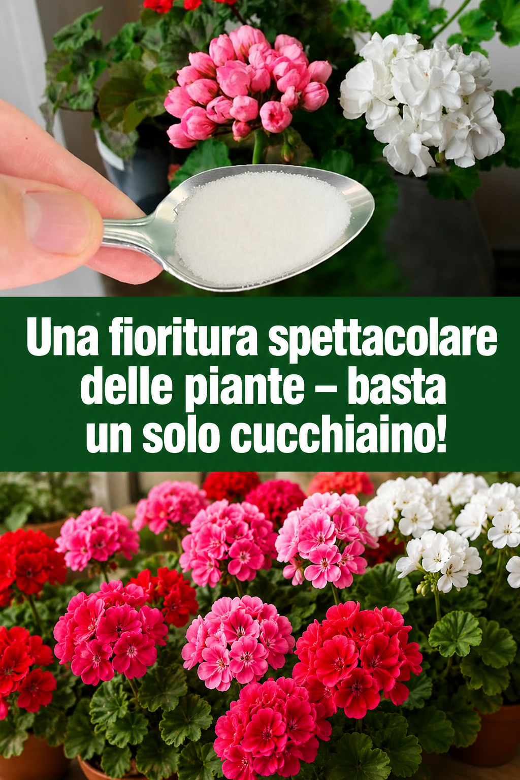 Una fioritura spettacolare delle piante – basta un solo cucchiaino!