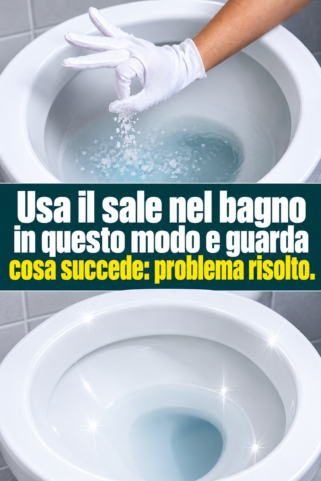 Usa il sale nel bagno in questo modo e guarda cosa succede: problema risolto