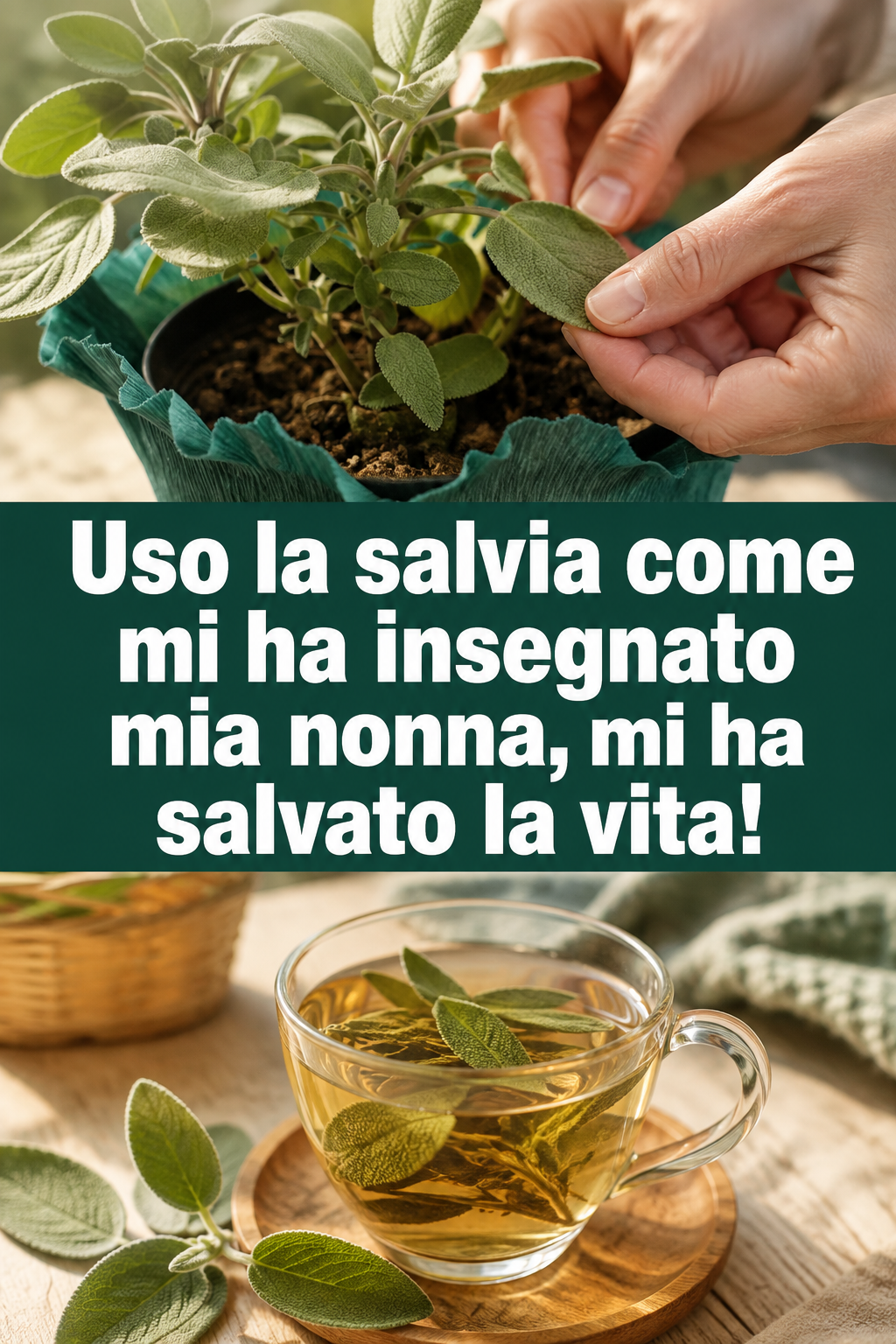 Uso la salvia come mi ha insegnato mia nonna, mi ha salvato la vita!