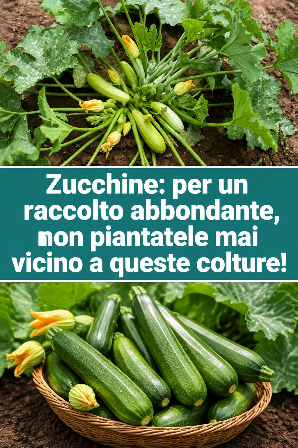 Zucchine: per un raccolto abbondante, non piantatele mai vicino a queste colture!