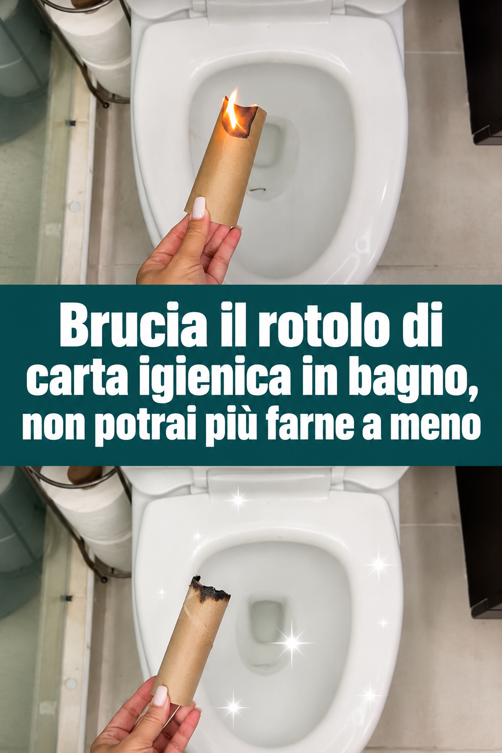 Brucia il rotolo di carta igienica in bagno, non potrai più farne a meno