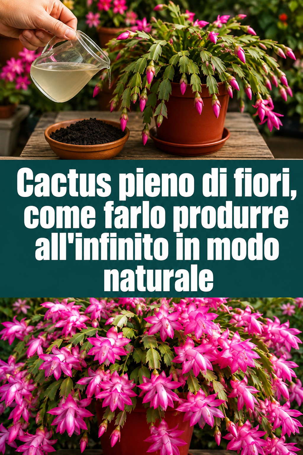 Cactus pieno di fiori, come farlo produrre all’infinito in modo naturale