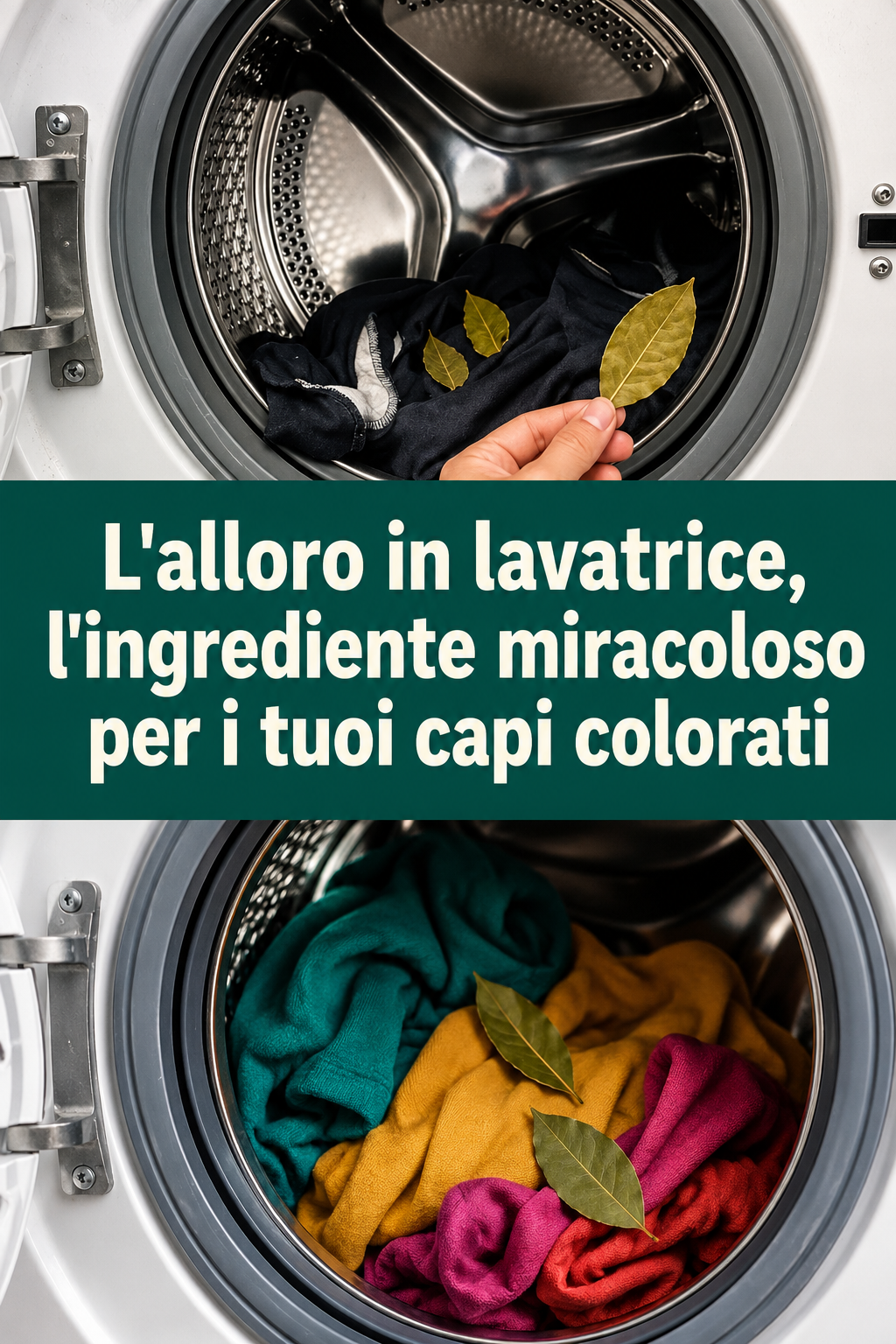 L’alloro in lavatrice, l’ingrediente miracoloso per i tuoi capi colorati