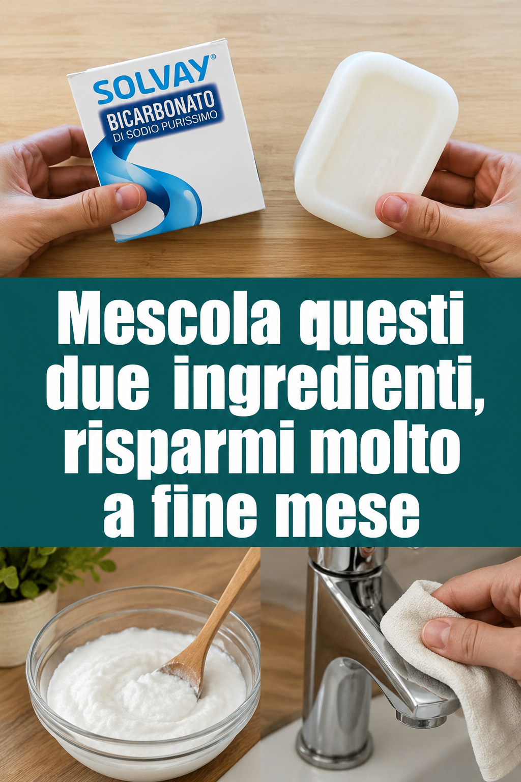 Mescola questi due ingredienti, risparmi molto a fine mese