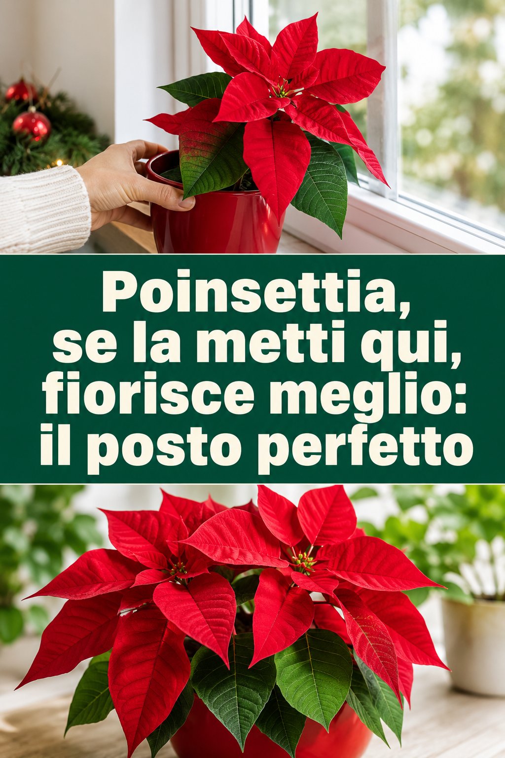 Poinsettia, se la metti qui, fiorisce meglio: il posto perfetto