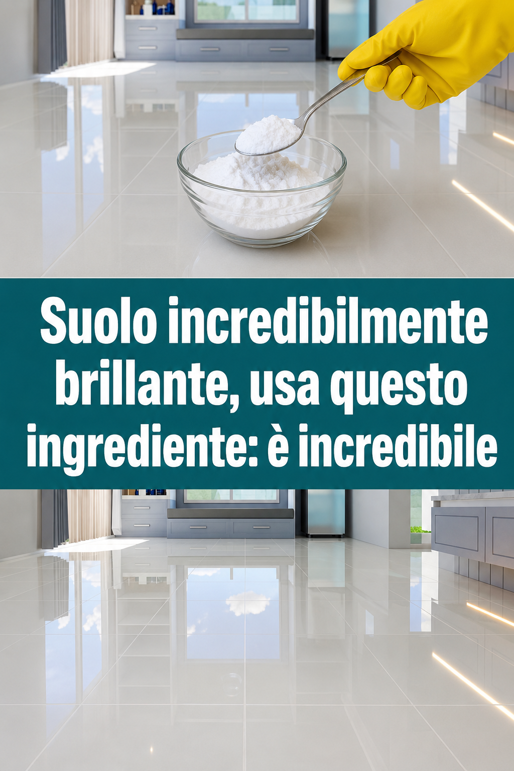 Suolo incredibilmente brillante, usa questo ingrediente: è incredibile